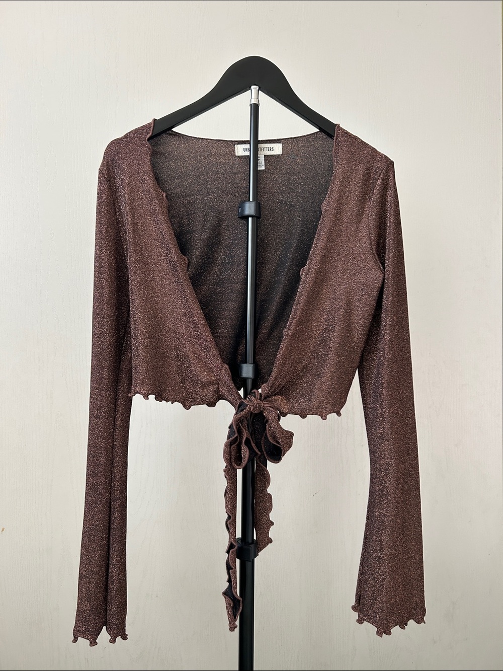 Urban Outfitters Metallic Bronze Knit Top